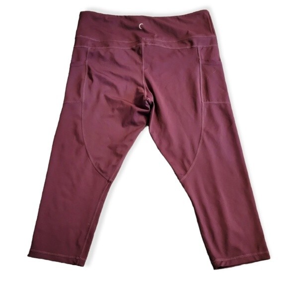 Zyia Active Burgundy Leggings Size 20 - Picture 2 of 4